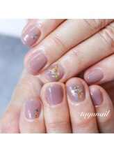 たゆ ネイル(たゆnail)/シンプルキラキラネイルで気分UP