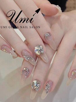 ユミギンザ(UMI GINZA)の写真/豊富なデザイン、パーツご用意あり！季節に合わせたデザインやトレンドネイルも◎華やかな指先に導きます。