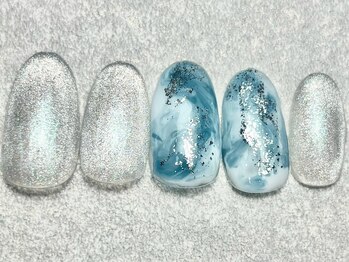 レイネイル 岐阜茜部店(RAY NAIL)/キラキラニュアンスネイルb