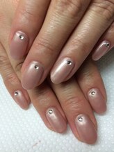 ネイルサロンふわり/ワンカラー＋ストーン１０粒