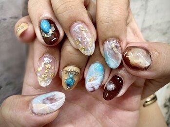 イビズ 新宿店(eviz)/ターコイズネイル