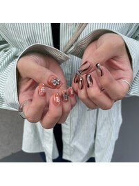 brown line nail