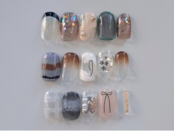 ネイルサロン スラッシュ(SLASH)/【吉崎】　定額design￥9350