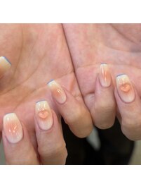 ＊持ち込みハートネイル＊