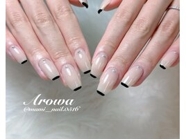 細フレンチネイル