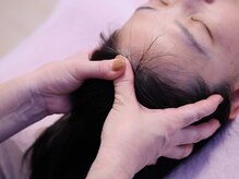 ドライヘッドスパで頭もスッキリ☆脚や腕もメニューに含まれます