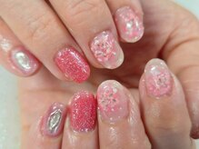 モモ 高円寺(Momo)/押し花春ネイル