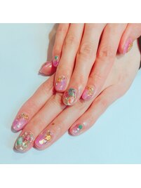 ゴージャスシェルネイル☆