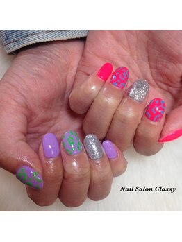 ネイルサロン クラッシー(Classy)/ヒョウ柄ネイル