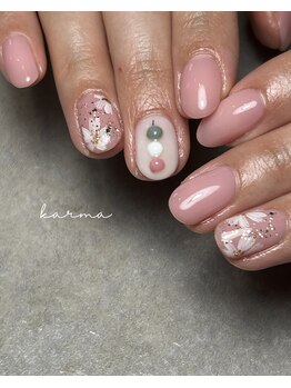 三色だんごネイル