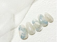 リベレ 福島店(LIBELLE)/ニュアンス/水彩/ぷっくりパーツ