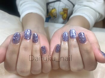 ダイフクネイルズ(Daifuku nails)/ラメ ワンカラーネイル