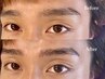 【一気に垢抜け】眉毛ワックス+眉毛パーマ(間引き込み)¥8000#栄#メンズ眉毛