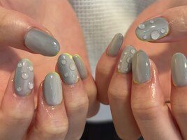 グレー×蛍光