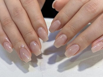 ネオリーブシェリエ 浅草店(Neolive cherie)/自爪風ちゅるんピンクベージュ