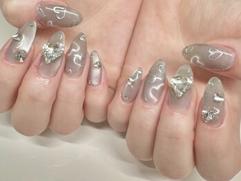 シピ ネイル(Chipi Nail)/ハートマグ×ワンホンネイル