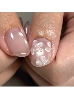 サロンリアンジュ ひたちなか店(Salon Liange)/ちゅるんでぷっくりな桜ネイル