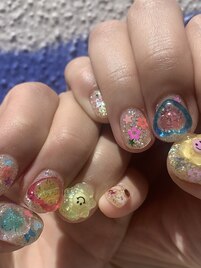 カラフルPOPネイル