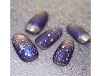 ネイルルージュ(Nail Rouge)の写真/繊細な手描きアートは誰かに自慢したくなるデザイン♪流行を取り入れた定額サンプルは毎月新作が20種類以上