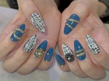 エル 船橋店(elu)/ツイード×リングネイル