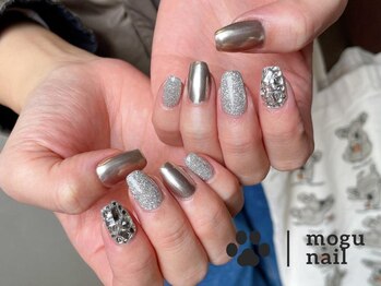 モグネイル(Mogunail)/クリスマス/シルバーネイル