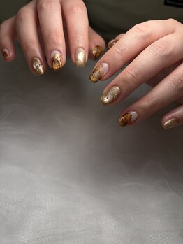 ニュアンスネイル 春ネイル