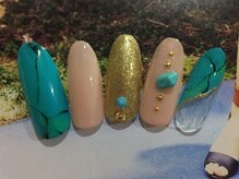 ネイルサロン リリオ(Nail Salon Ririo)/ターコイズ風ネイル