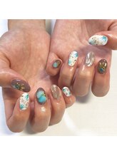 テラックス/ブラウン ターコイズ