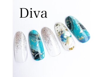 ネイルサロンディーバ 塚口店(Diva)/ブルーネイル