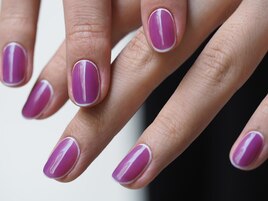 ワンカラー囲みネイル