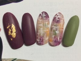 秋冬◎マットコートネイル
