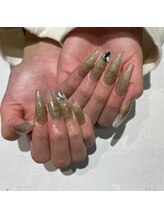 ラウンジ渋谷 本店(RounGe SHIBUYA)/【スカルプ】先端クリアネイル