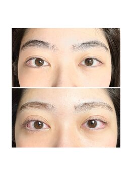 リュニック(L’unique)/まつ毛パーマ&眉カットカラー♪