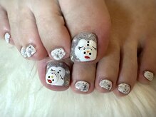 アミュリー ネイル アトリエ(Amury nail atelier)/スノーマン クリスマス オーロラ