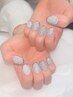 ☆フラッシュ×ミラー先端フレンチ☆¥6600