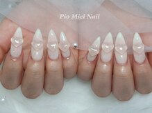ピオミエルネイル 新宿(pio miel nail)/ちゅるんハートネイル
