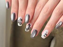 黒マグネット×ホロフラワー