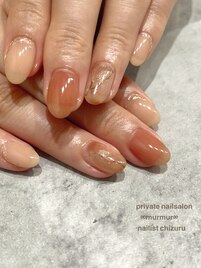 大理石風ネイル