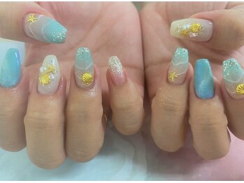 ディーネイル 天王寺(D-nail)/【甲田】夏のコンテスト5番