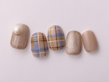 アイネイルズ 恵比寿店(I nails)/秋チェックマグネット10480円
