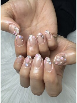 フラワーズネイル(flowers nail)/パステルflowerネイル