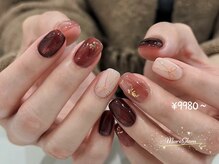 モアグラム 渋谷道玄坂店(More Glam)/マーブルネイル