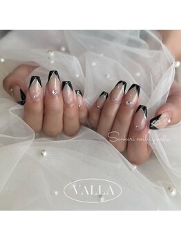 サンカリネイル バイ ヴァラ イオンモール新居浜店(sankari nail by VALLA)/韓国発VALLANAIL変形フレンチ