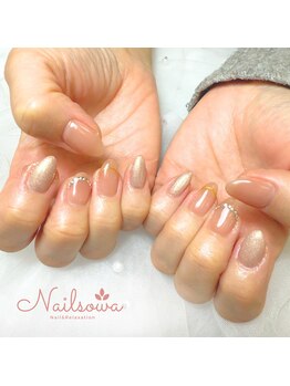 ソワ(sowa)/上品で大人なナチュラルネイル