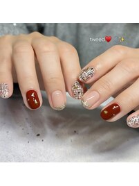 ツイードネイル