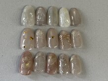 レアネイル(Lea nail)/2月定額デザイン　お色味変更◎