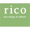 ヘアデザインアンドエステティック リコ(hair design&esthetic rico)ロゴ