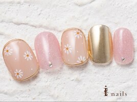 春マーガレットネイル9480円