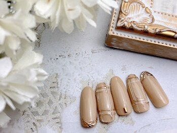 ネイルサロン&スクール ジーナ(GINA)/大人ニュアンス×チェック