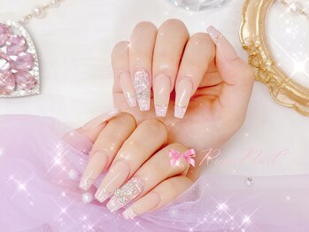ワンホンネイル 新宿(Rumi Nail)/長さ出し/やり放題/持ち込み/春